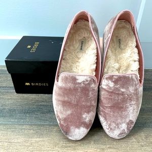 Birdies The Starling in Antique Rose Faux Fur size 6